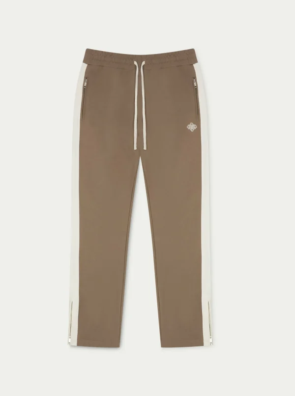 The Couture Club Bottoms-Emblem Side Panel Split Hem Joggers