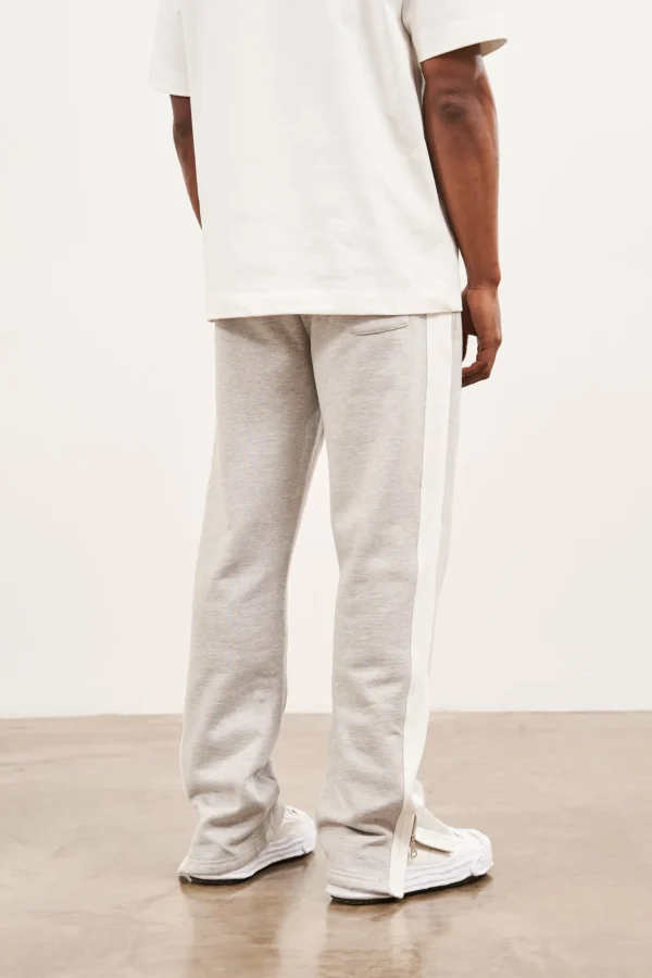The Couture Club Bottoms-Emblem Side Panel Split Hem Joggers