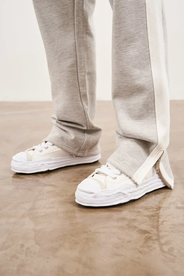The Couture Club Bottoms-Emblem Side Panel Split Hem Joggers