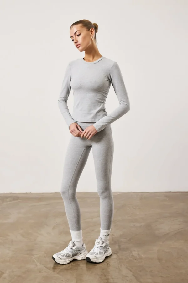 The Couture Club Leggings-Emblem Soft Touch Jersey Leggings