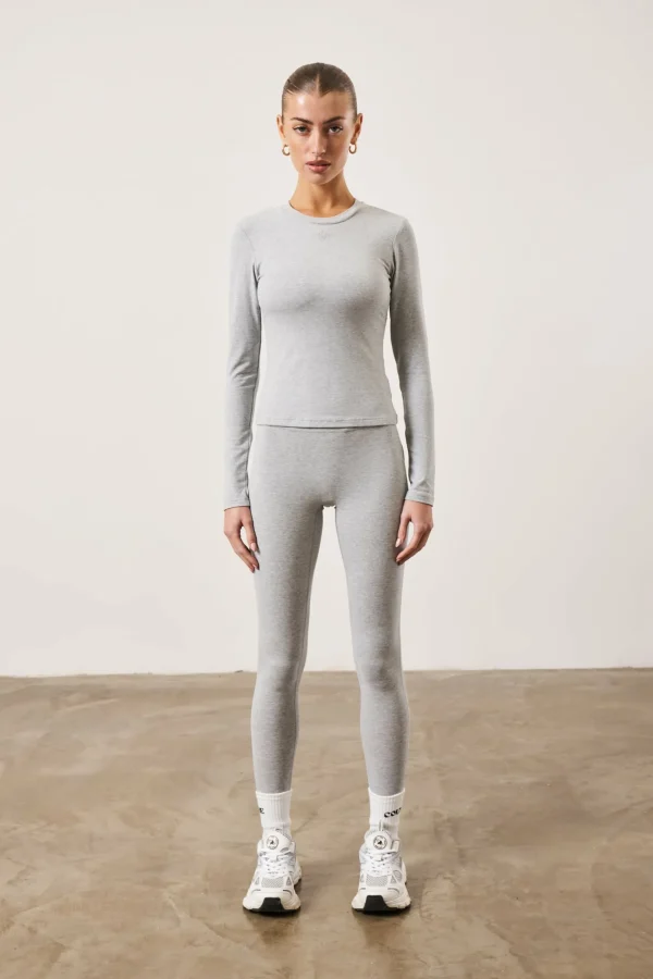 The Couture Club Leggings-Emblem Soft Touch Jersey Leggings
