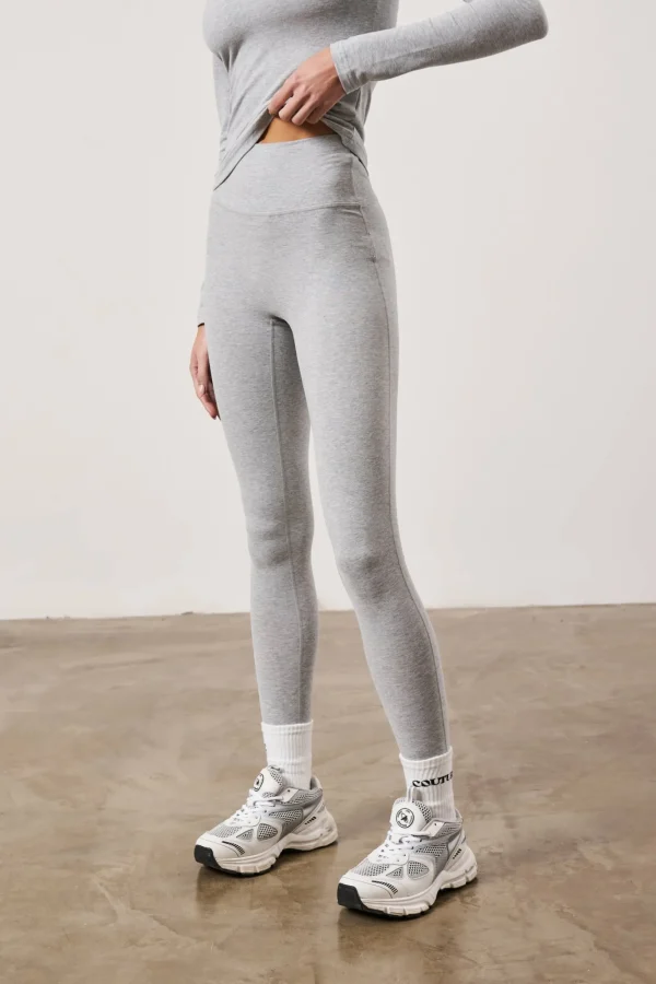 The Couture Club Leggings-Emblem Soft Touch Jersey Leggings
