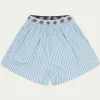 The Couture Club Shorts-Emblem Stripe Shorts