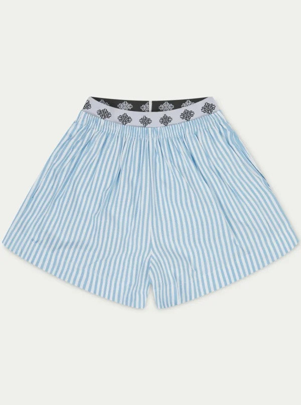 The Couture Club Shorts-Emblem Stripe Shorts