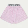 The Couture Club Shorts-Emblem Stripe Shorts