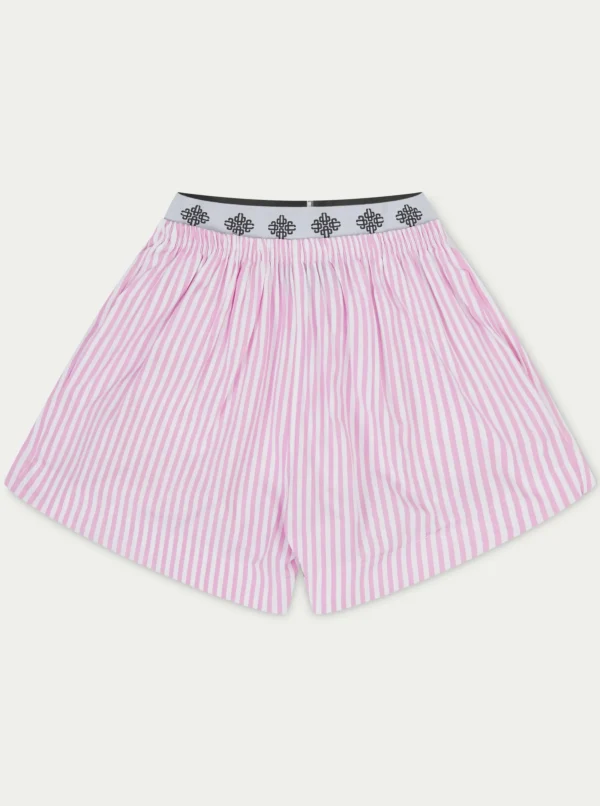 The Couture Club Shorts-Emblem Stripe Shorts