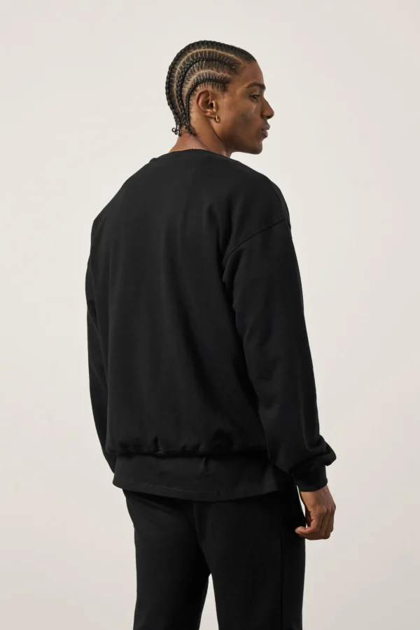 The Couture Club Tracksuits-Embroidery Emblem Sweatshirt