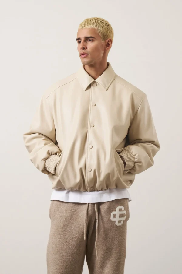 The Couture Club Coats & Jackets-Faux Leather Bomber
