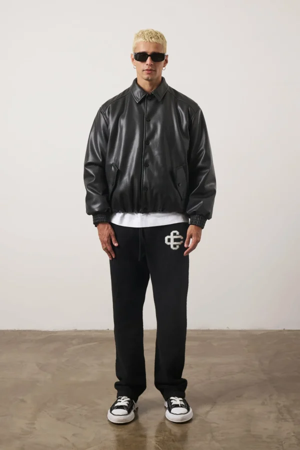 The Couture Club Coats & Jackets-Faux Leather Bomber
