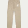 The Couture Club Knitwear-Fluffy Knit Emblem Joggers