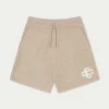 The Couture Club Twinsets-Fluffy Knit Emblem Shorts