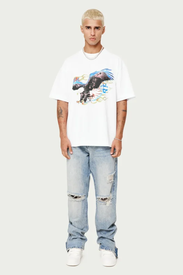 The Couture Club T-Shirts-Graphic Flame Vintage T-Shirt