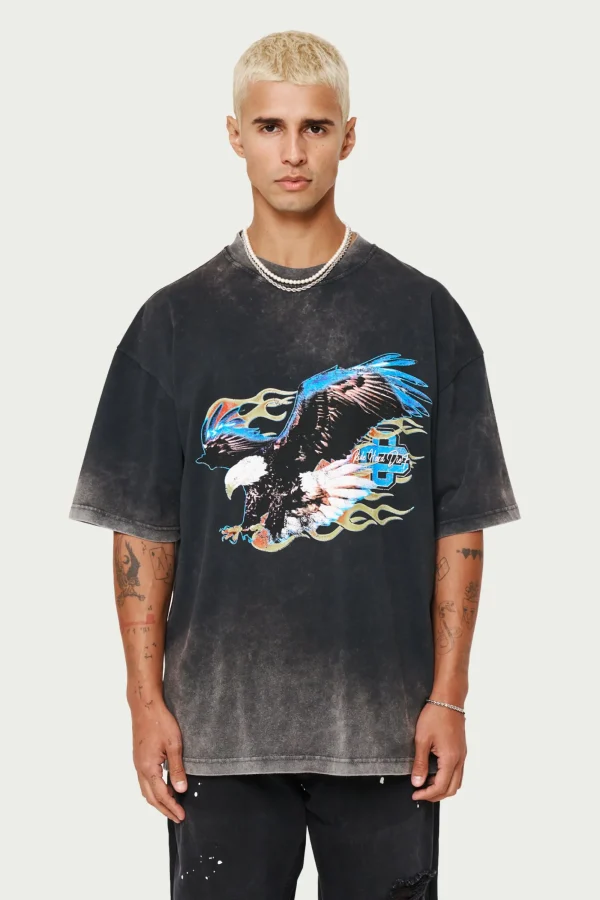 The Couture Club T-Shirts-Graphic Flame Vintage T-Shirt