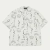 The Couture Club Shirts-Hand-Drawn Abstract Resort Shirt
