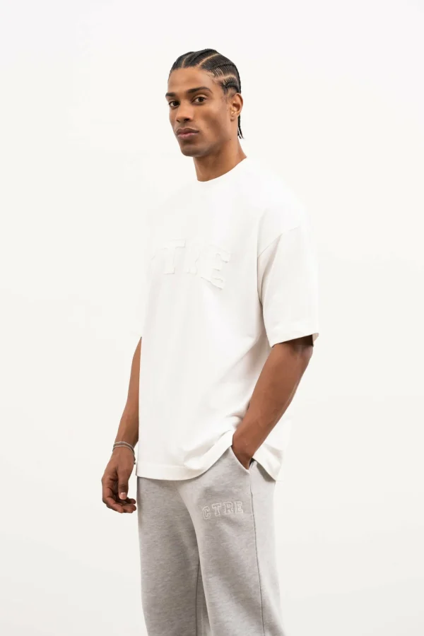 The Couture Club T-Shirts-Heavyweight Ctre Applique T-Shirt