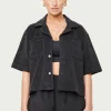 The Couture Club Tops-Heavyweight Towelled Resort Shirt