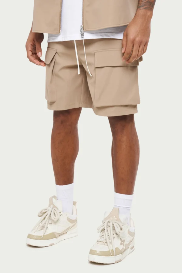 The Couture Club Twinsets-Heavyweight Zip Cargo Shorts