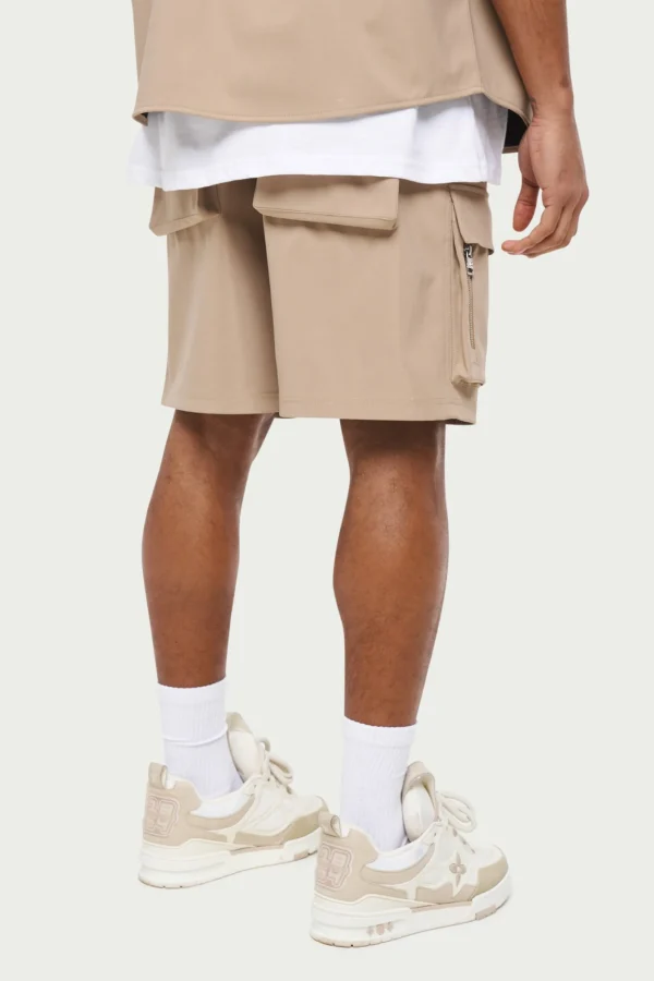 The Couture Club Twinsets-Heavyweight Zip Cargo Shorts