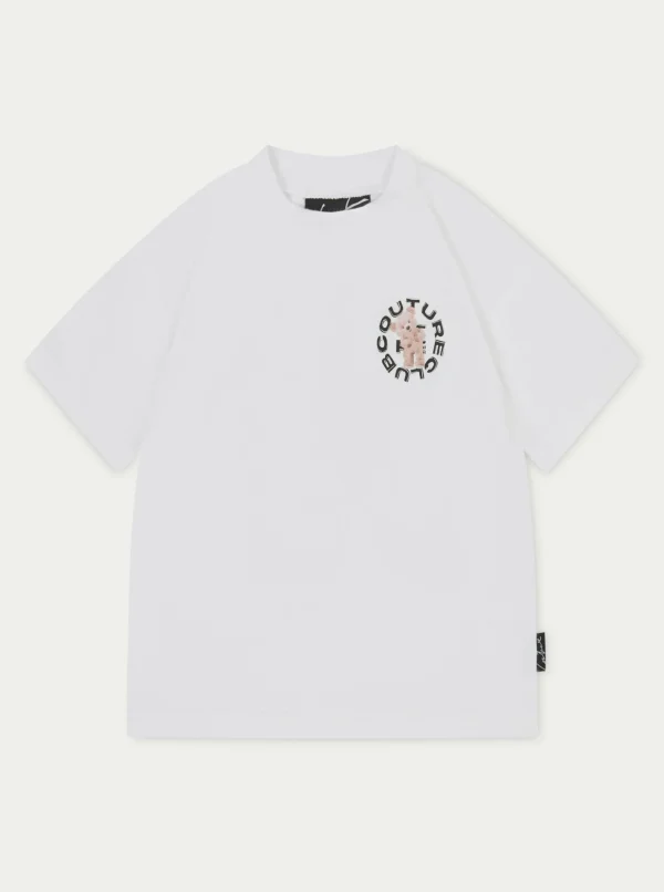 The Couture Club T-Shirts-Kids Circle Graphic Teddy T-Shirt
