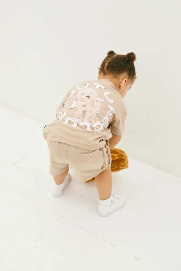 The Couture Club T-Shirts-Kids Circle Graphic Teddy T-Shirt