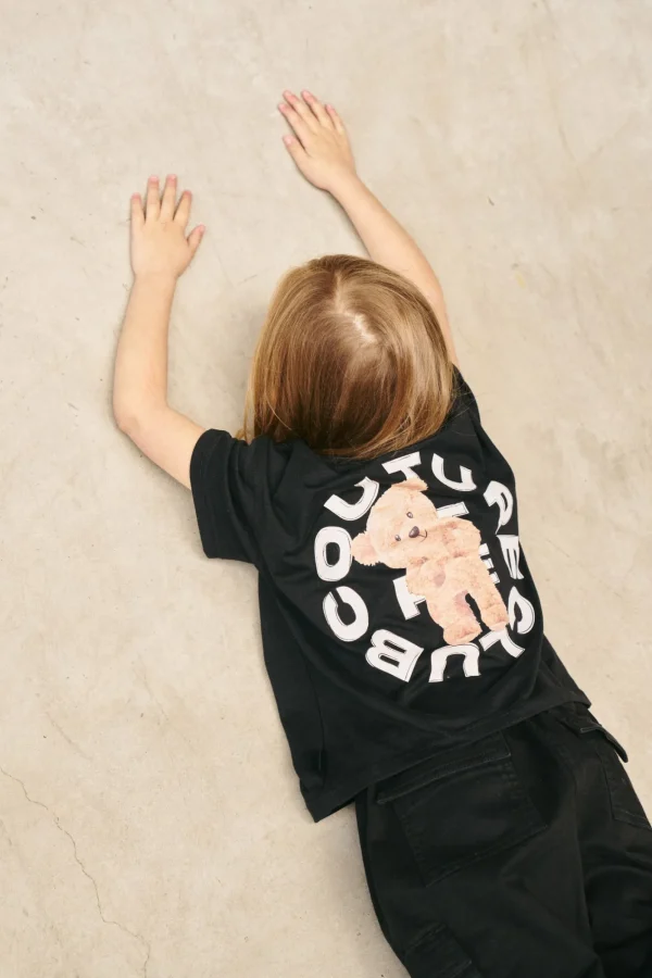 The Couture Club T-Shirts-Kids Circle Graphic Teddy T-Shirt