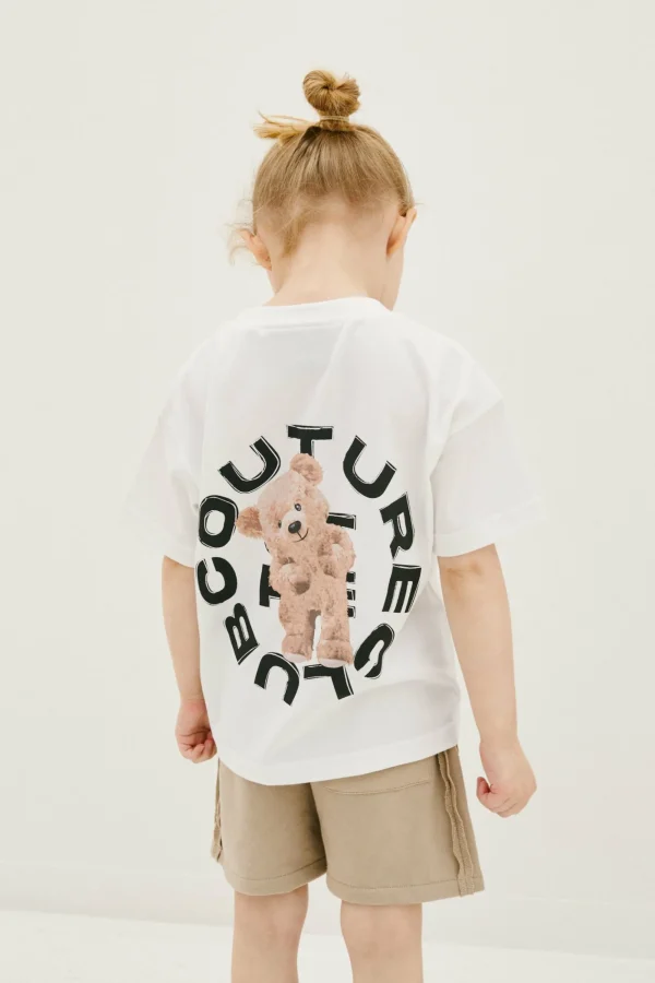 The Couture Club T-Shirts-Kids Circle Graphic Teddy T-Shirt