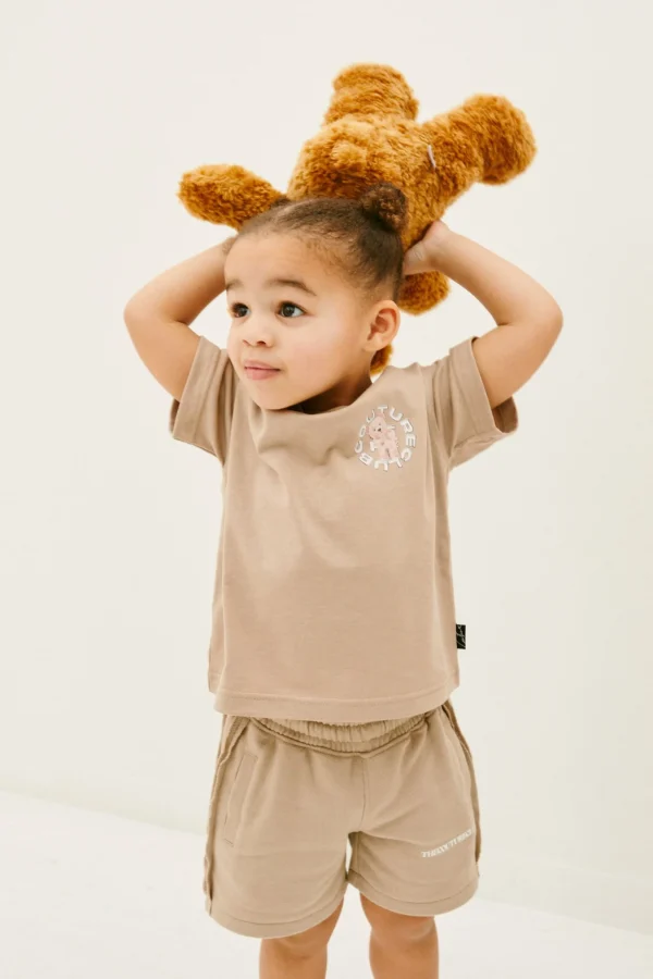 The Couture Club T-Shirts-Kids Circle Graphic Teddy T-Shirt