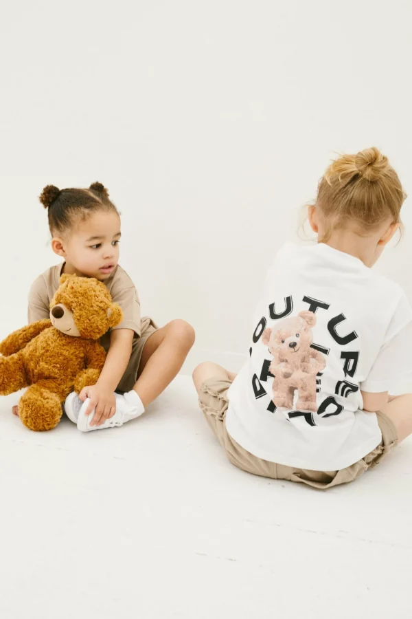 The Couture Club T-Shirts-Kids Circle Graphic Teddy T-Shirt