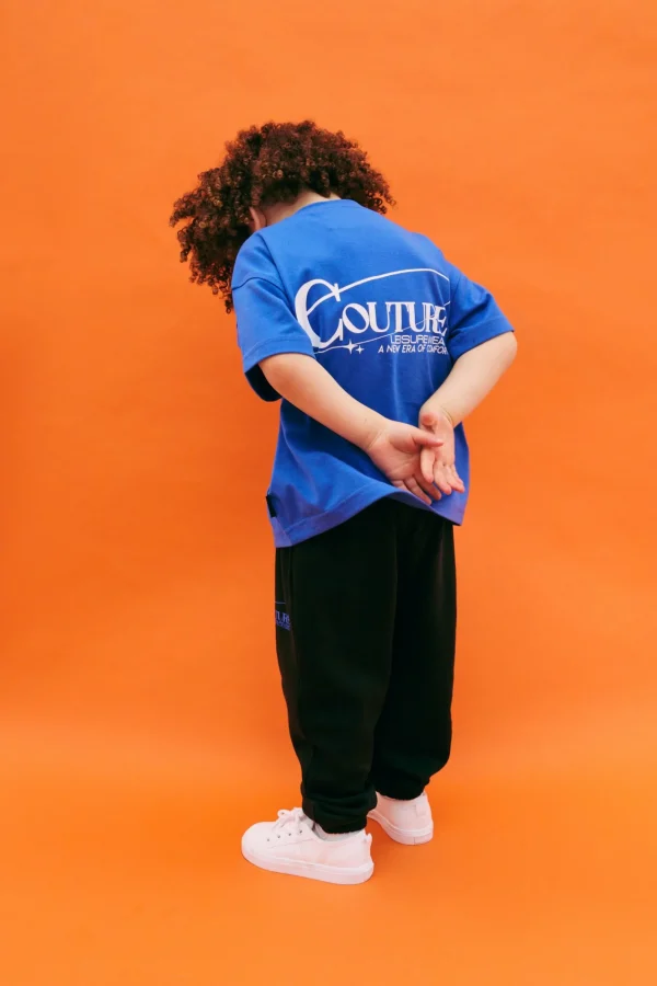 The Couture Club T-Shirts-Kids Globe Print Boxy T-Shirt