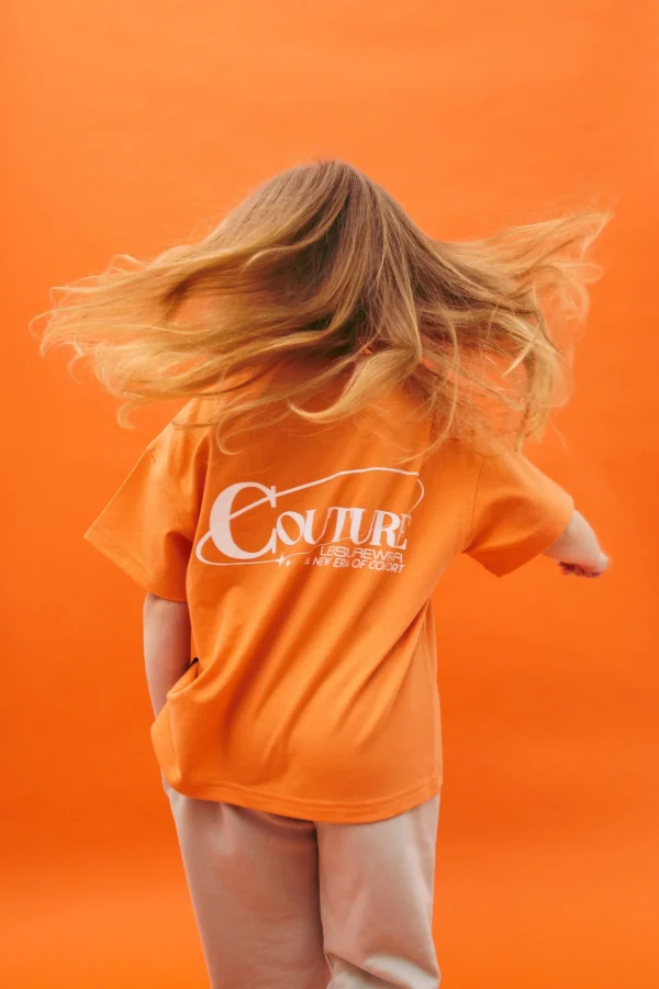 The Couture Club T-Shirts-Kids Globe Print Boxy T-Shirt