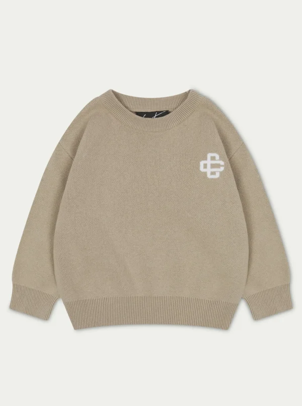 The Couture Club Tracksuits & Sets-Kids Knitted Emblem Crew