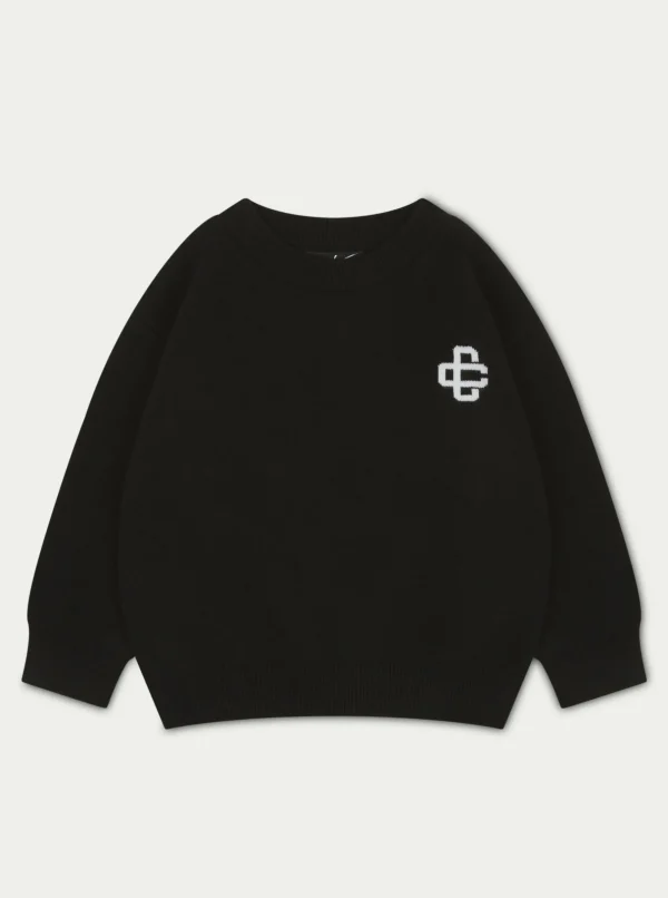 The Couture Club Tracksuits & Sets-Kids Knitted Emblem Crew
