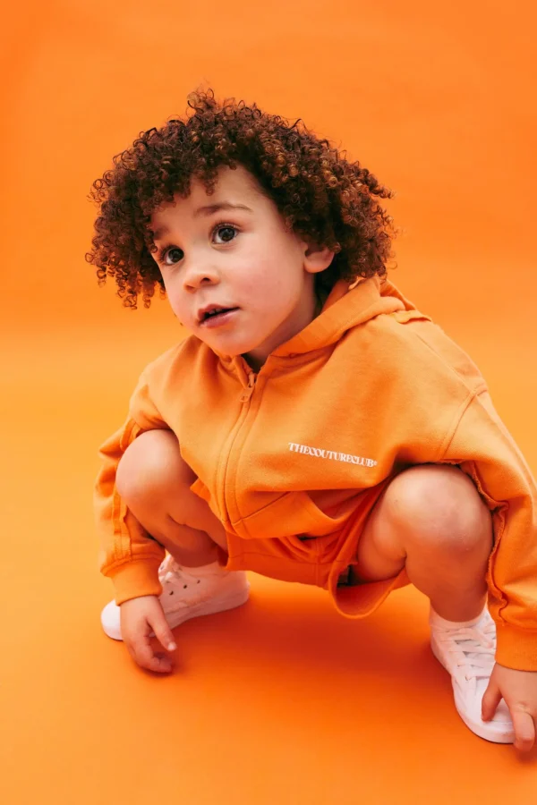 The Couture Club Tracksuits & Sets-Kids Raw Seam Zip Through Hoodie