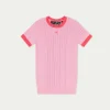 The Couture Club T-Shirts-Knitted Emblem Baby Tee