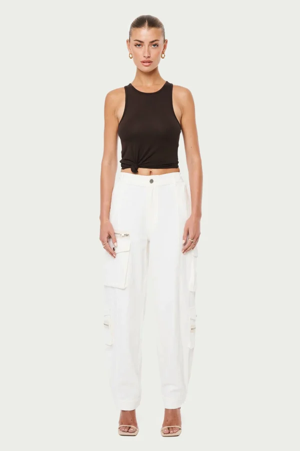 The Couture Club Tops-Knotted Racer Vest