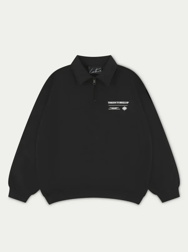 The Couture Club Tracksuits-Multi Graphic Relaxed Polo Top