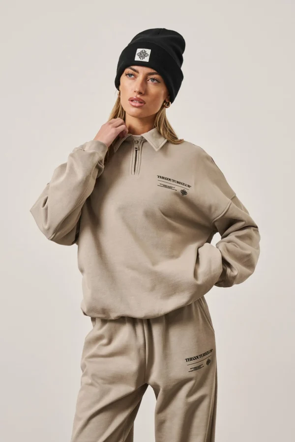 The Couture Club Tracksuits-Multi Graphic Relaxed Polo Top