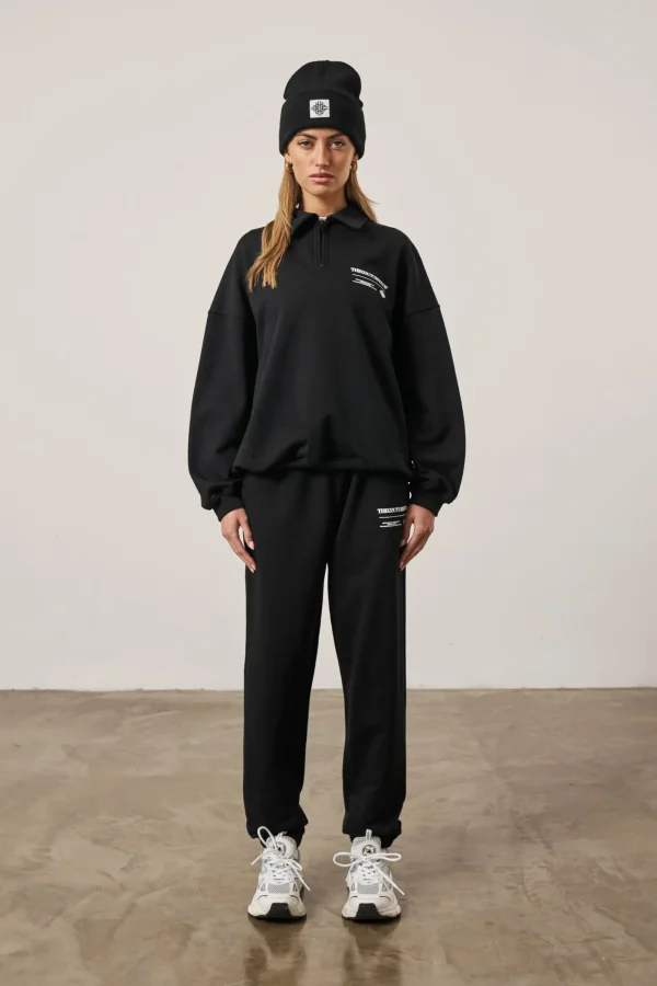 The Couture Club Tracksuits-Multi Graphic Relaxed Polo Top