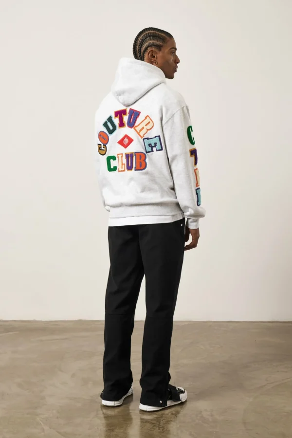 The Couture Club Hoodies-Multibadge Chenille Hoodie
