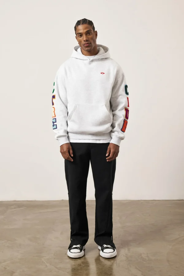 The Couture Club Hoodies-Multibadge Chenille Hoodie