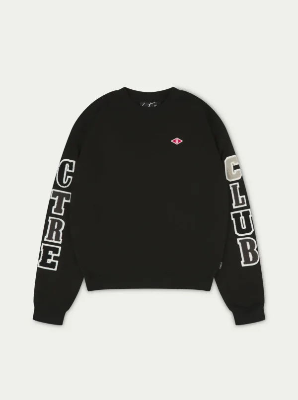 The Couture Club Sweatshirts-Multibadge Chenille Sweatshirt