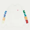 The Couture Club Sweatshirts-Multibadged Chenille Relaxed Sweatshirt
