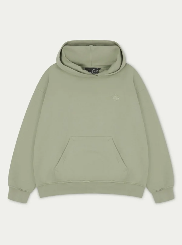 The Couture Club Hoodies-Outline Emblem Relaxed Hoodie