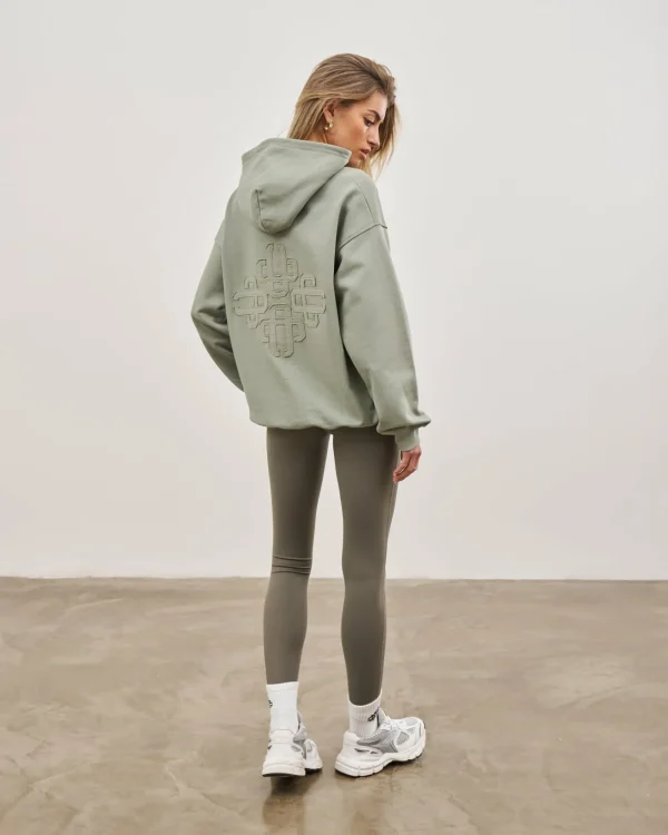 The Couture Club Hoodies-Outline Emblem Relaxed Hoodie