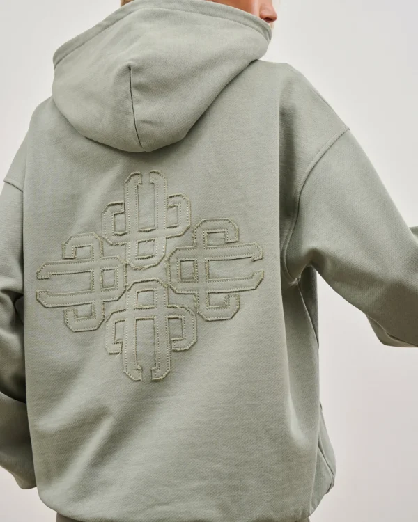 The Couture Club Hoodies-Outline Emblem Relaxed Hoodie