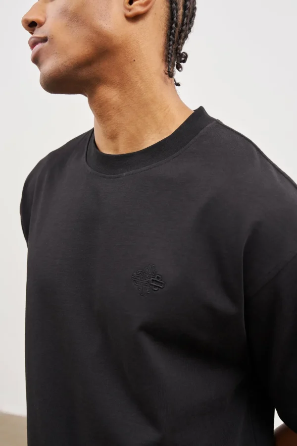 The Couture Club T-Shirts-Outline Emblem Relaxed T-Shirt
