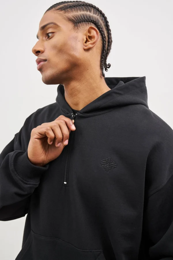 The Couture Club Tracksuits-Outline Embroidered Emblem Hoodie