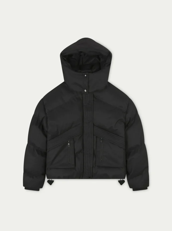 The Couture Club Coats & Jackets-Oversized Tie Hem Puffer Jacket