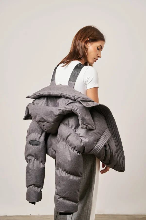 The Couture Club Coats & Jackets-Oversized Tie Hem Puffer Jacket