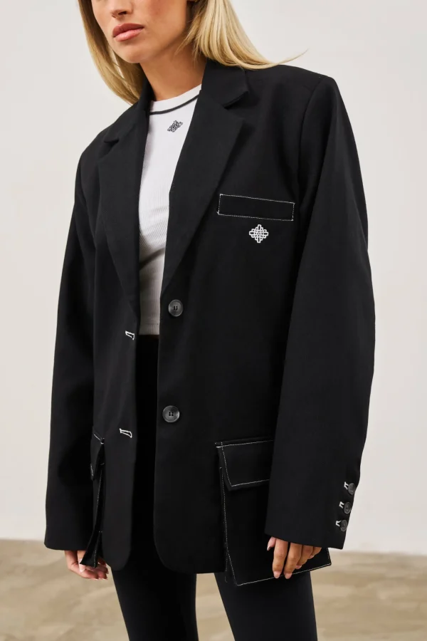The Couture Club Coats & Jackets-Oversized Twill Blazer